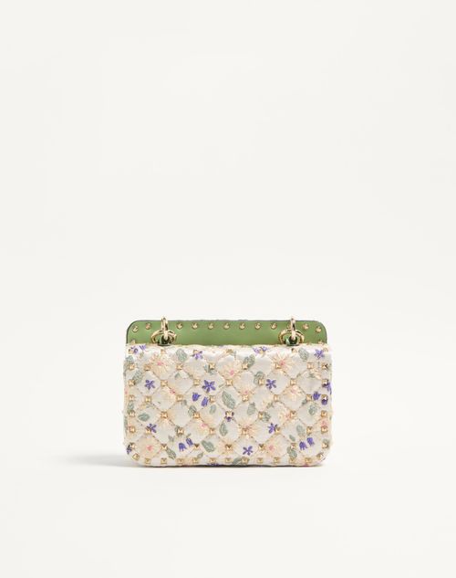 Valentino Garavani - Valentino Garavani Rockstud Spike Small Jacquard Bag - Multicolour - Woman - Shoulder Bags